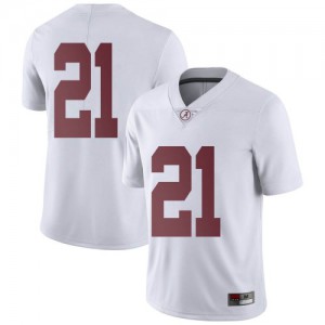 Youth Jahquez Robinson White Bama #21 Limited Embroidery Jersey