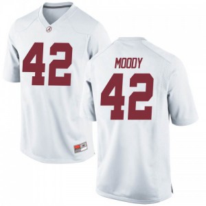 Youth Jaylen Moody White Alabama #42 Replica Stitched Jerseys