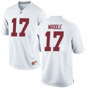 Youth Jaylen Waddle White Bama #17 Replica Official Jersey