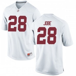 Youth Josh Jobe White Alabama Crimson Tide #28 Replica NCAA Jerseys