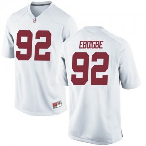 Youth Justin Eboigbe White University of Alabama #92 Replica Official Jerseys