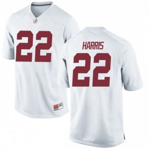 Youth Najee Harris White University of Alabama #22 Game Official Jersey