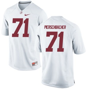 Youth Ross Pierschbacher White Bama #71 Limited Embroidery Jersey