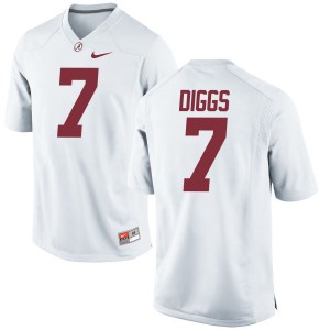 Youth Trevon Diggs White University of Alabama #7 Authentic Football Jersey