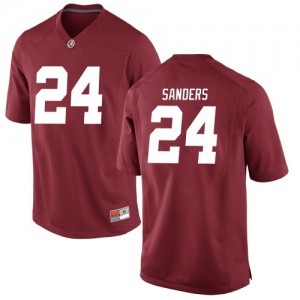 Youth Trey Sanders Crimson Bama #24 Game Official Jersey
