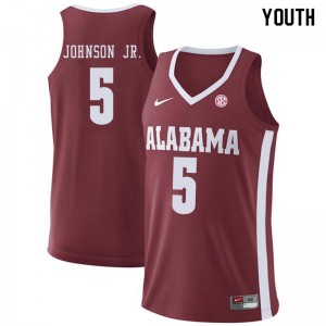 Youth Avery Johnson Jr. Crimson Alabama Crimson Tide #5 University Jerseys